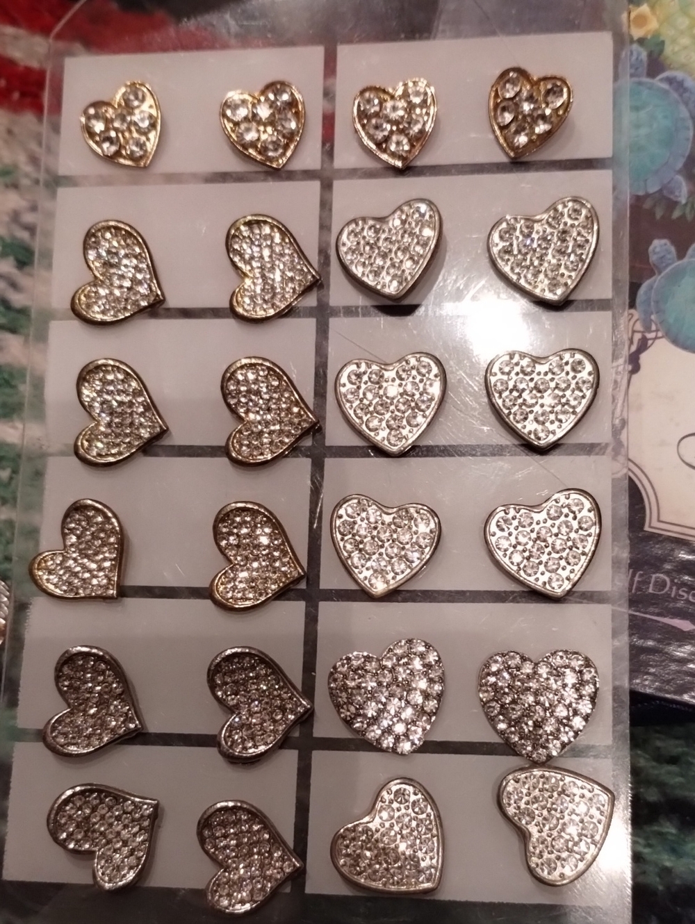 Tarot heart earrings Single Pair